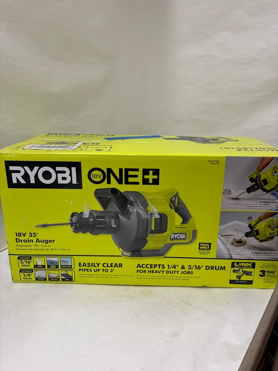 Ryobi 18v 35' Drain Auger