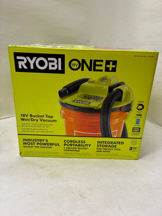 Ryobi 18v Bucket Top Wet/Dry Vac