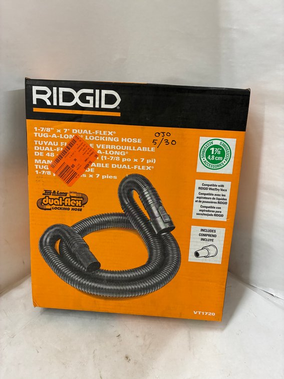 Ridgid 1-7/8"x7' Dual Flex Vacuum Hose