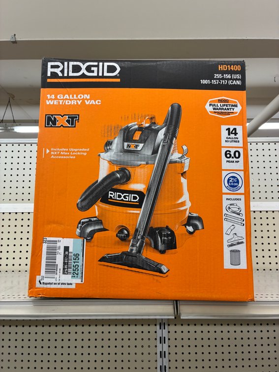 Ridgid 14 Gal Wet/Dry Vac