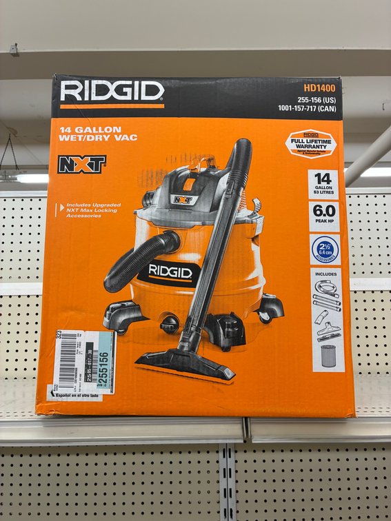 Ridgid 14 Gal Wet/Dry Vac