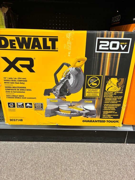 Dewalt 20v XR 10" Double Bevel Compound Miter Saw