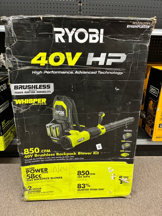 Ryobi 40v Backpack Blower Kit