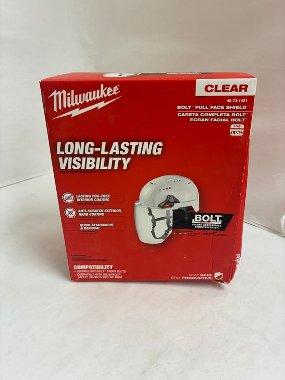 Milwaukee Bolt Full Face Shield