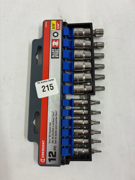 Crescent 12pc Torx Bit Socket Set 1/4"&3/8" Drive