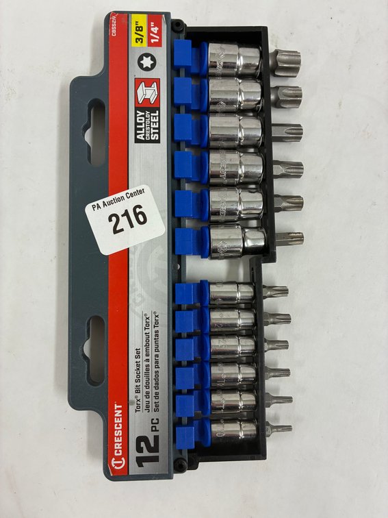 Crescent 12pc Torx Bit Socket Set 1/4"&3/8" Drive