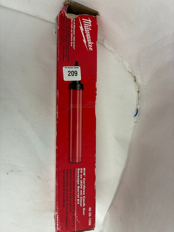 Milwaukee 20oz Clear Sausage Barrel for M18 Caulk Gun