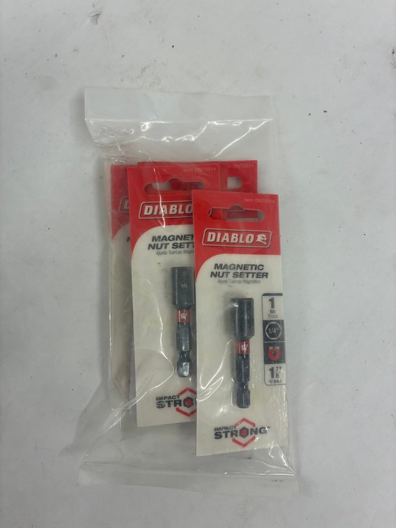 5pk Diablo 1/4" Magnetic Nut Setter