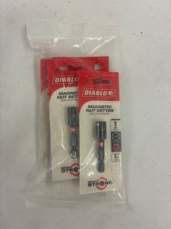 5pk Diablo 1/4" Magnetic Nut Setter