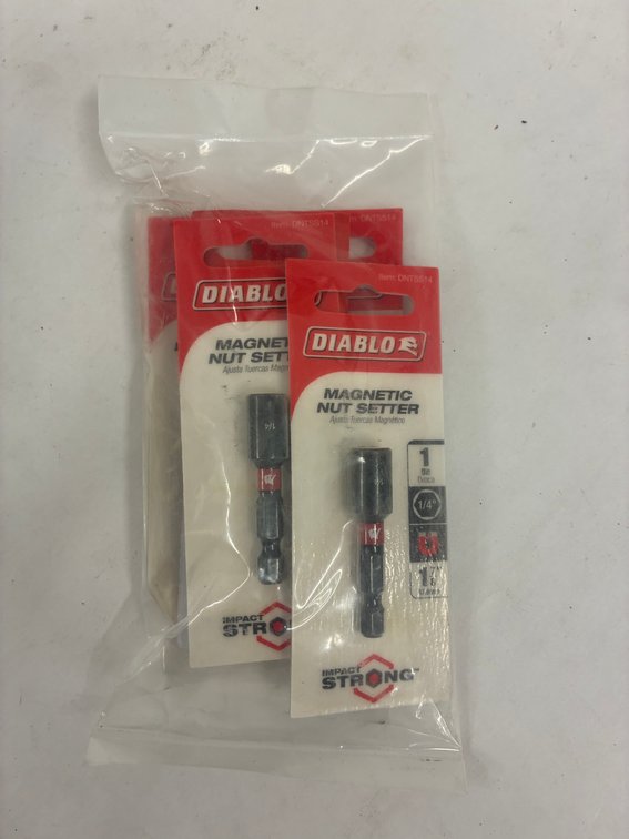 5pk Diablo 1/4" Magnetic Nut Setter