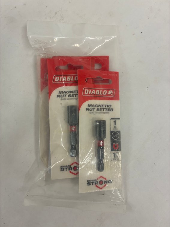 5pk Diablo 1/4" Magnetic Nut Setter