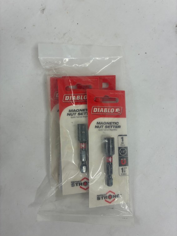 5pk Diablo 1/4" Magnetic Nut Setter
