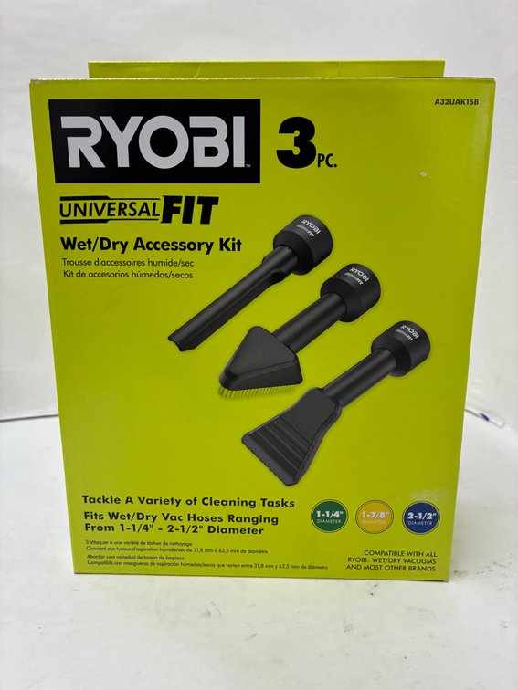 Ryobi 3pc Wet/Dry Vacuum Accessory Kit