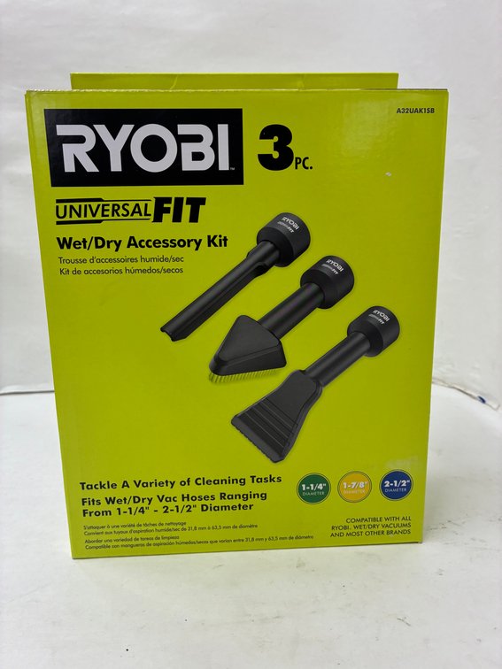 Ryobi 3pc Wet/Dry Vacuum Accessory Kit