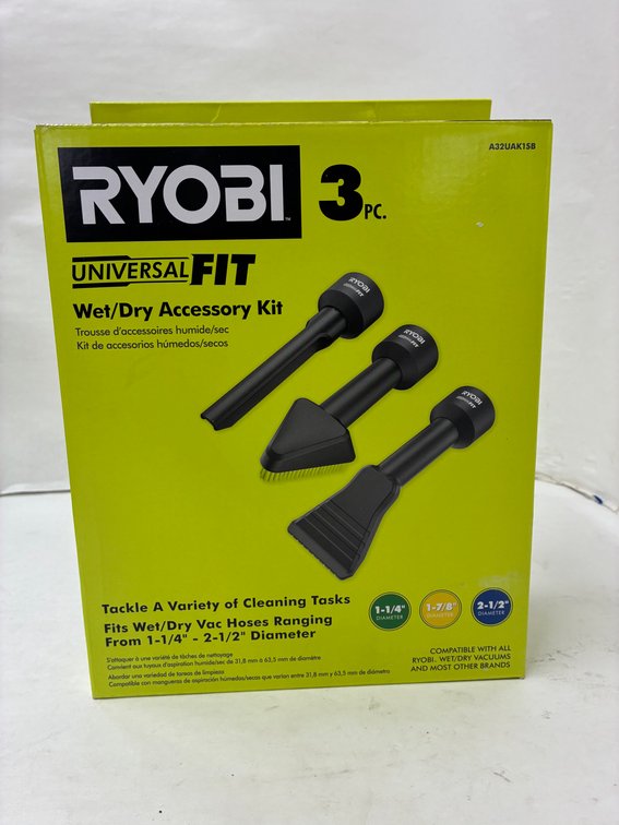 Ryobi 3pc Wet/Dry Vacuum Accessory Kit