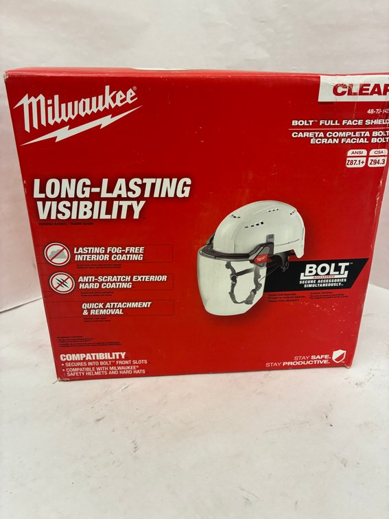 Milwaukee Bolt Full Face Shield
