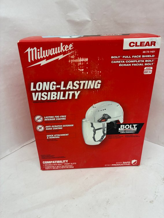 Milwaukee Bolt Full Face Shield