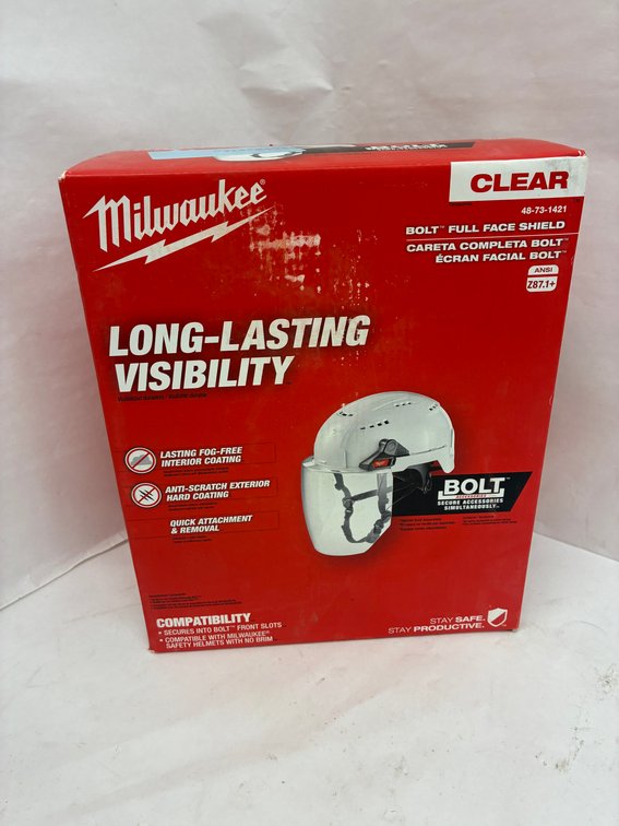 Milwaukee Bolt Full Face Shield
