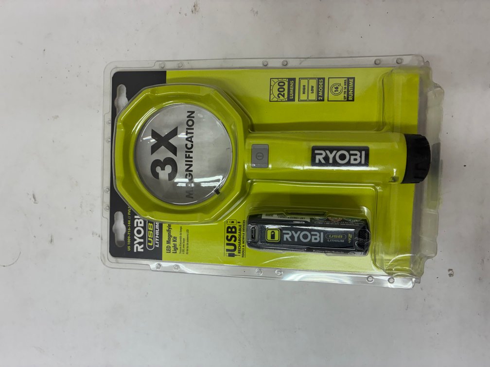 Ryobi LED Magnifying Glass Kit