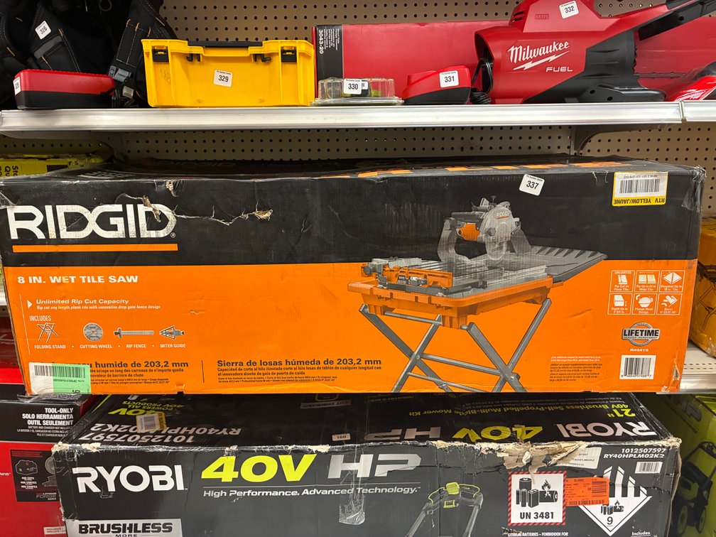 Ridgid 8" Wet Tile Saw