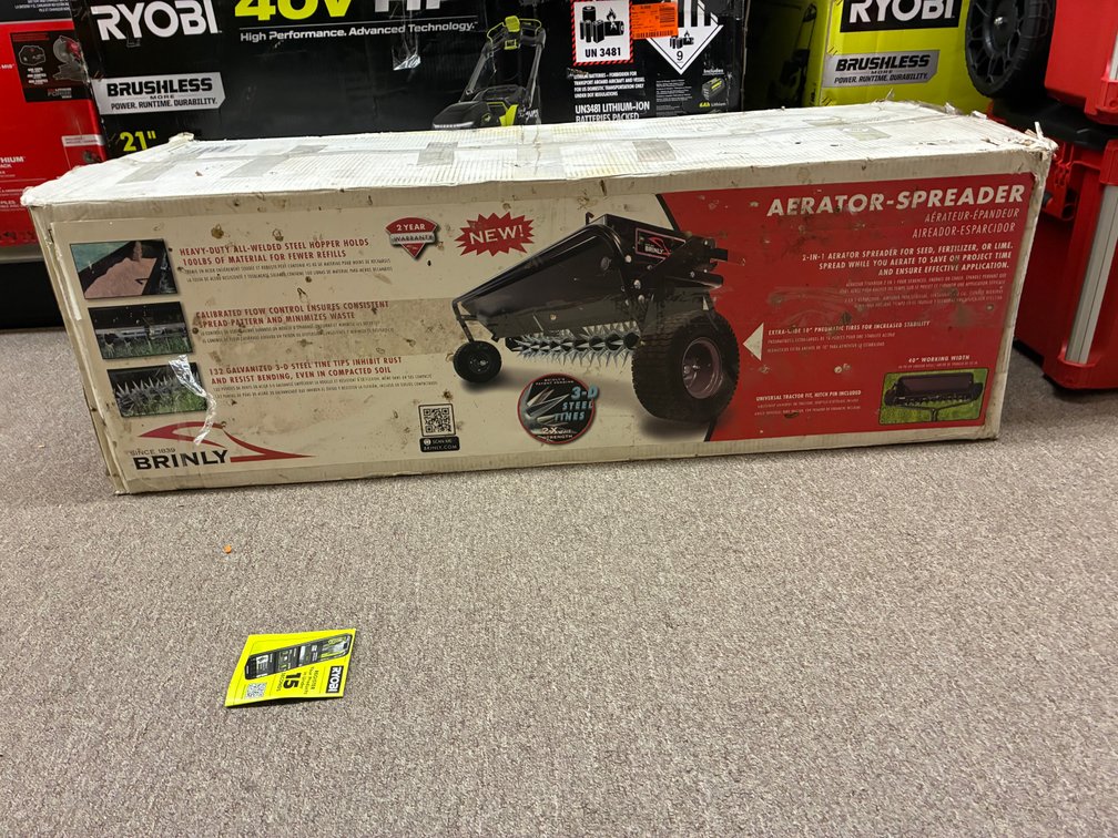 Brinly 2 in 1 Aerator Spreader