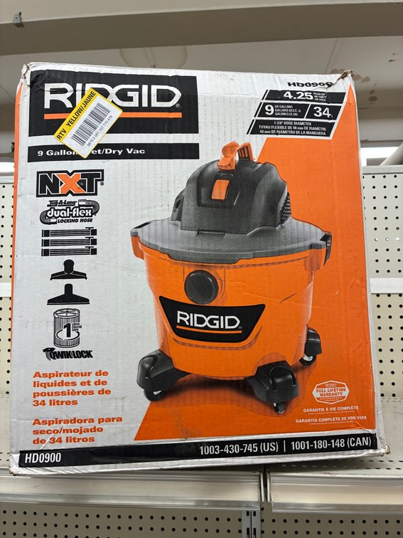 Ridgid 9 Gal Wet/Dry Vac