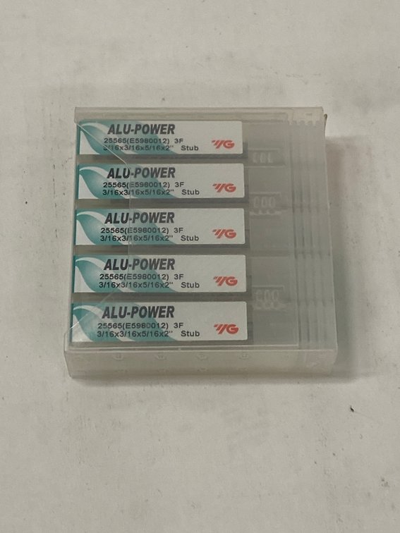 (4x Bid) YG 5 Pk Alu-Power 3F 3/16" Stub