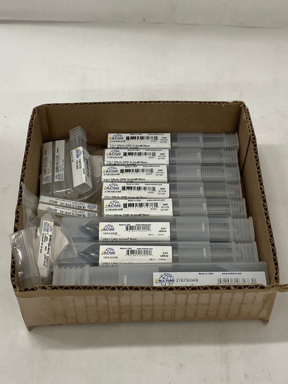 Tray Lot M.A. Ford Assorted End Mills