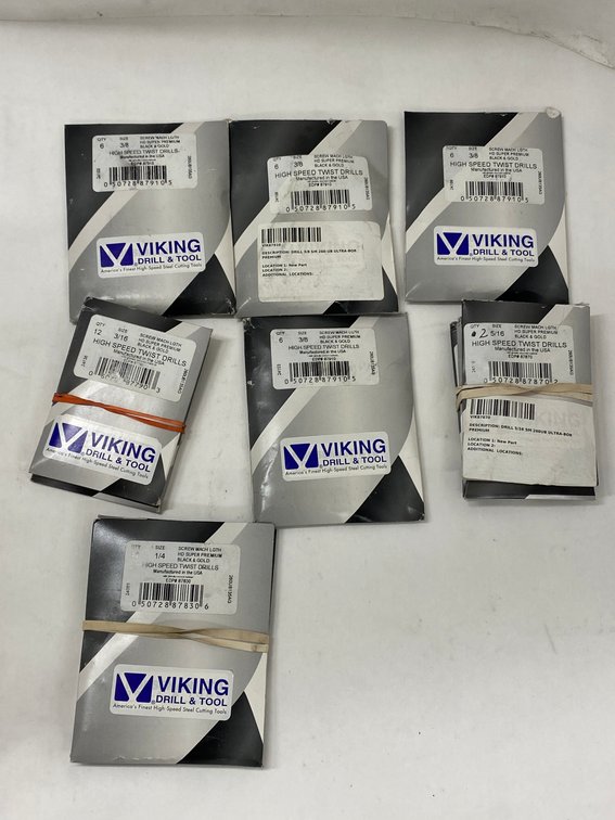 (11 Pks) Asst Viking High Speed Twist Drills