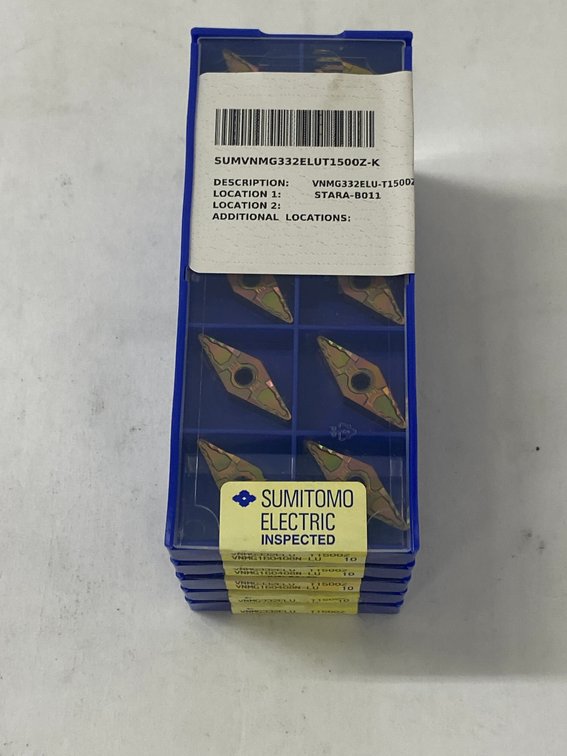 (5) Sumitomo 10 Pk Lathe Insert Tooling