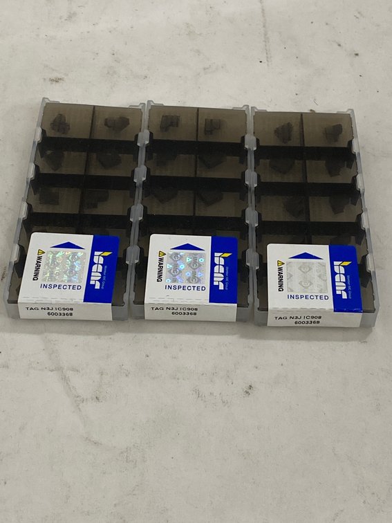 (3) Iscar 10 Pk Lathe Insert Tooling
