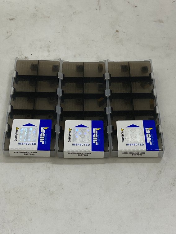 (3) Iscar 10 Pk Lathe Insert Tooling