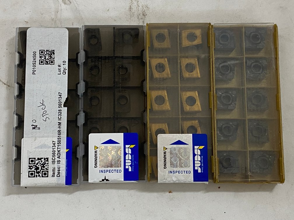 (4) Asst Iscar 10 Pk Lathe Insert Tooling