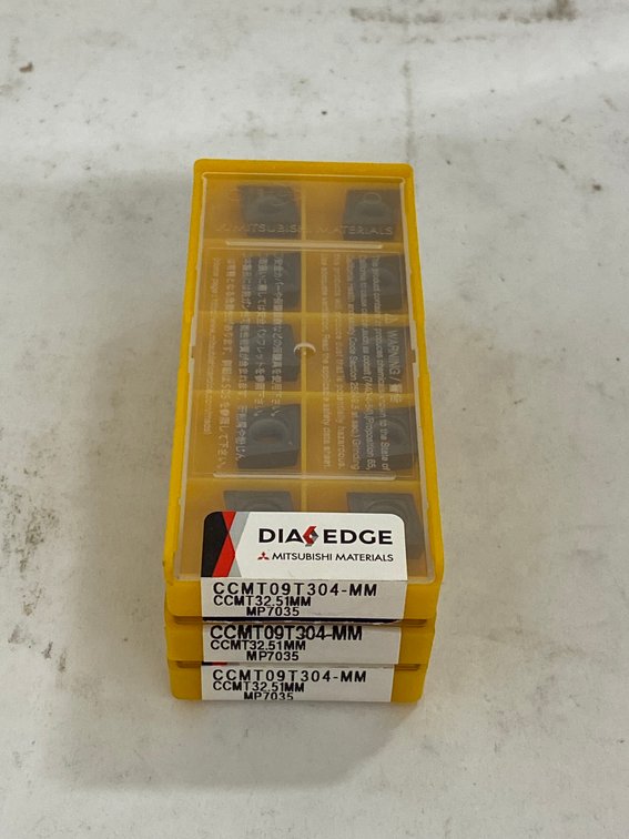 (3) Diaedge 10 Pk Lathe Insert Tooling