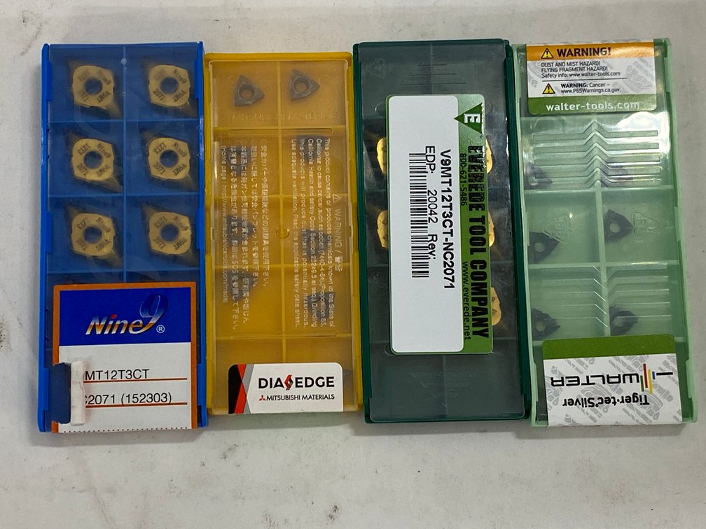 (4 Pks) Asst Lathe Insert Tooling