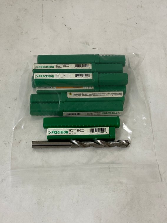 (10) Precision 5/16" Solid Carbide Bit