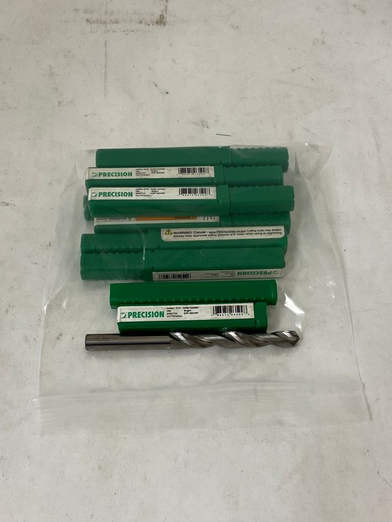 (10) Precision 5/16" Solid Carbide Bit