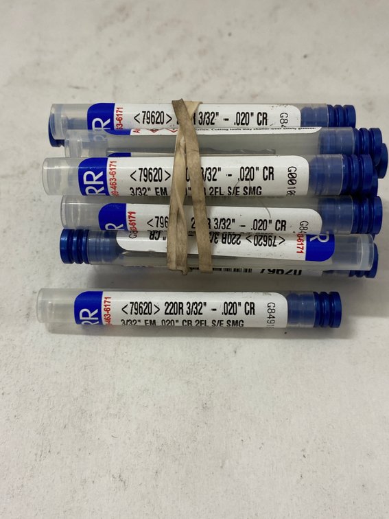 (15) Garr 3/32" End Mills