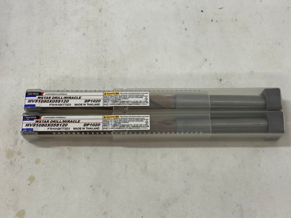 (2) Dia Edge 10.8mm Drill