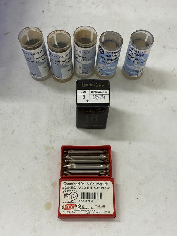 Lot Of Asst Collets & Countersink Bits