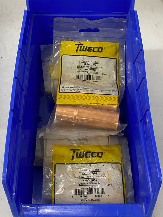 Lot Of 12 Tweco Mig Gun End Caps