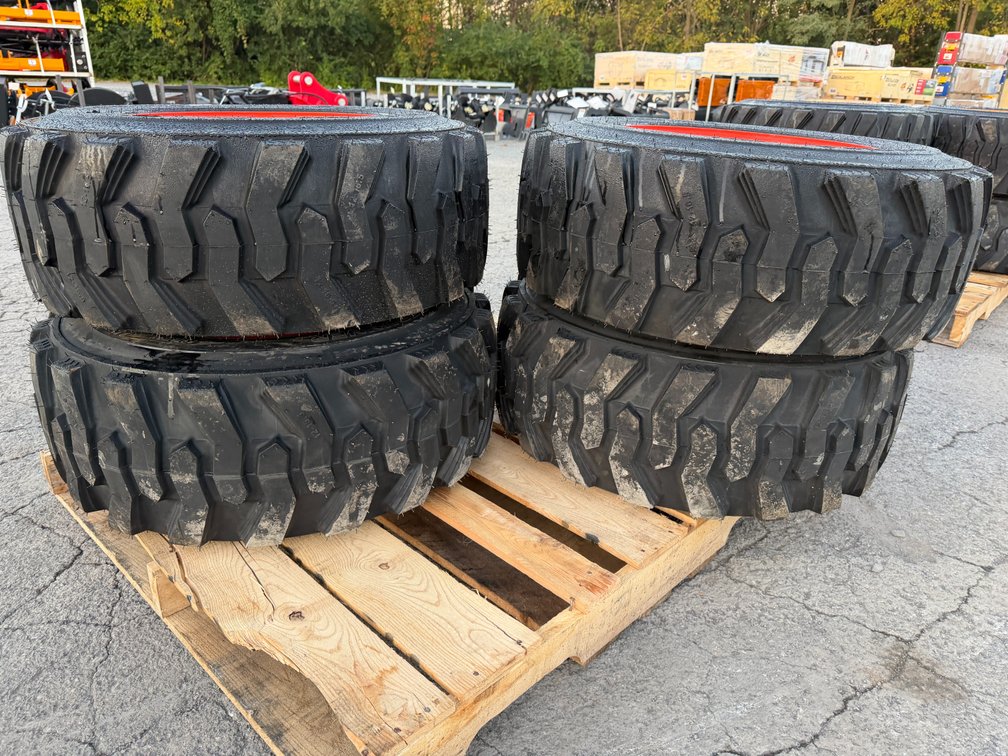 New 12-16.5 Skid Loader Tires W/ Rims