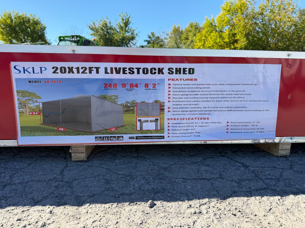 New SKLP 12X20' Livestock Shed