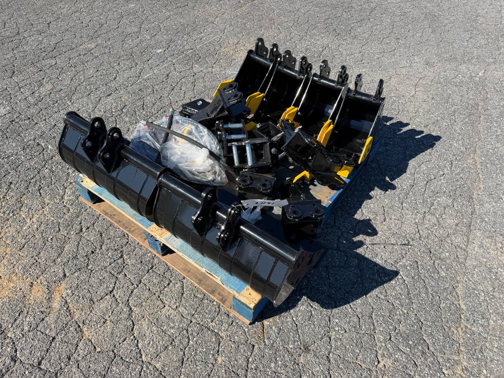 Skid Lot Of New Mini Excavator Attachments