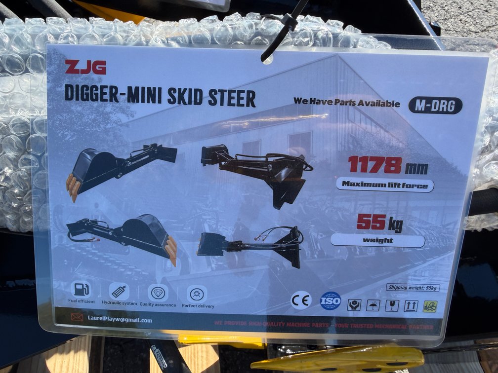 (2X) New ZLG Mini Quick Attach Backhoe Attachment