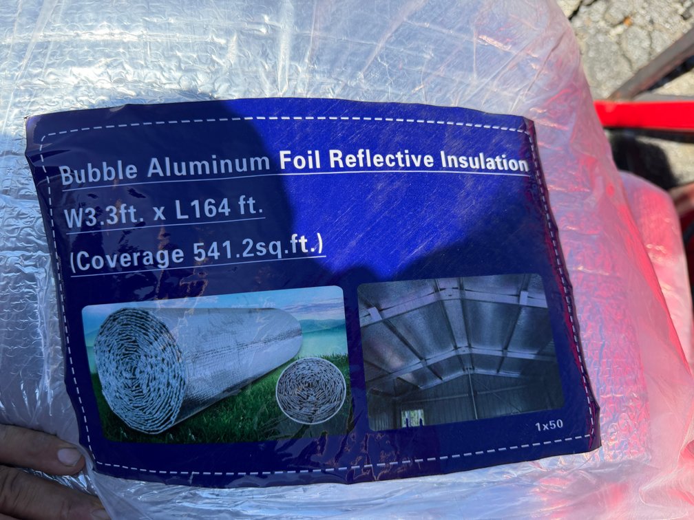 (3) Rolls New 3.3' Bubble Insulation