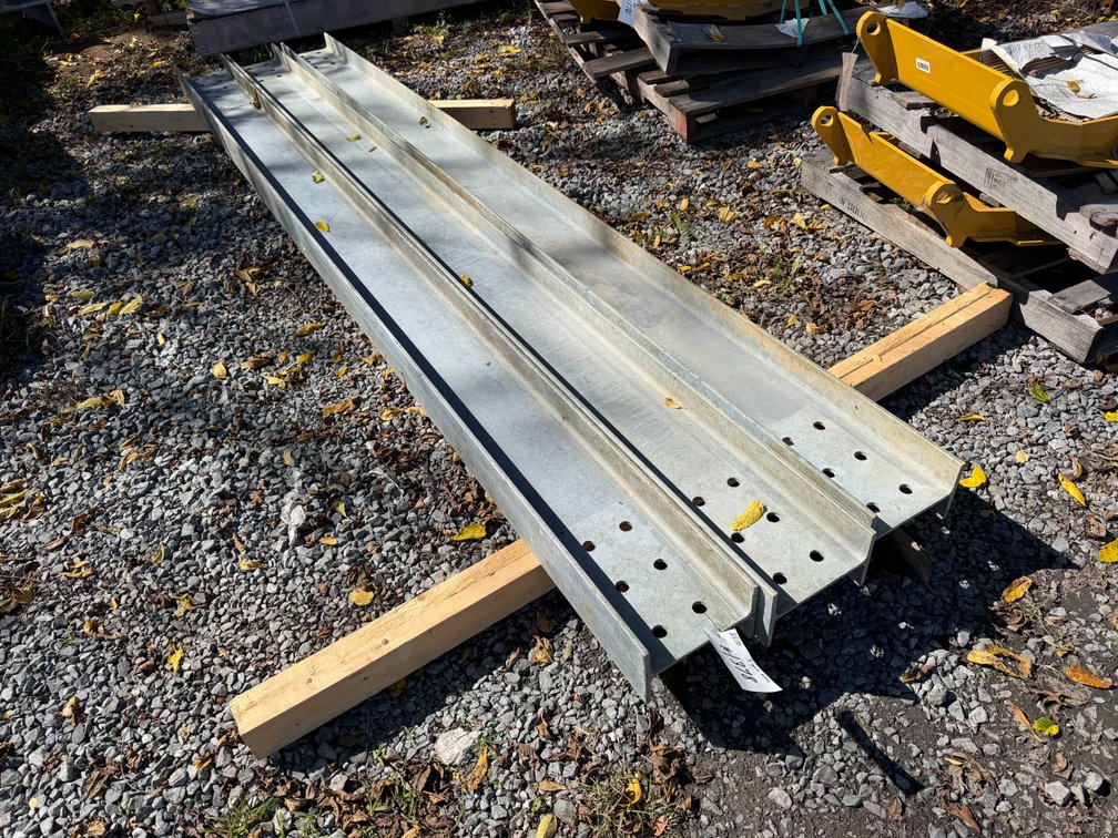 Lot Of (3) Galvanized H Beams