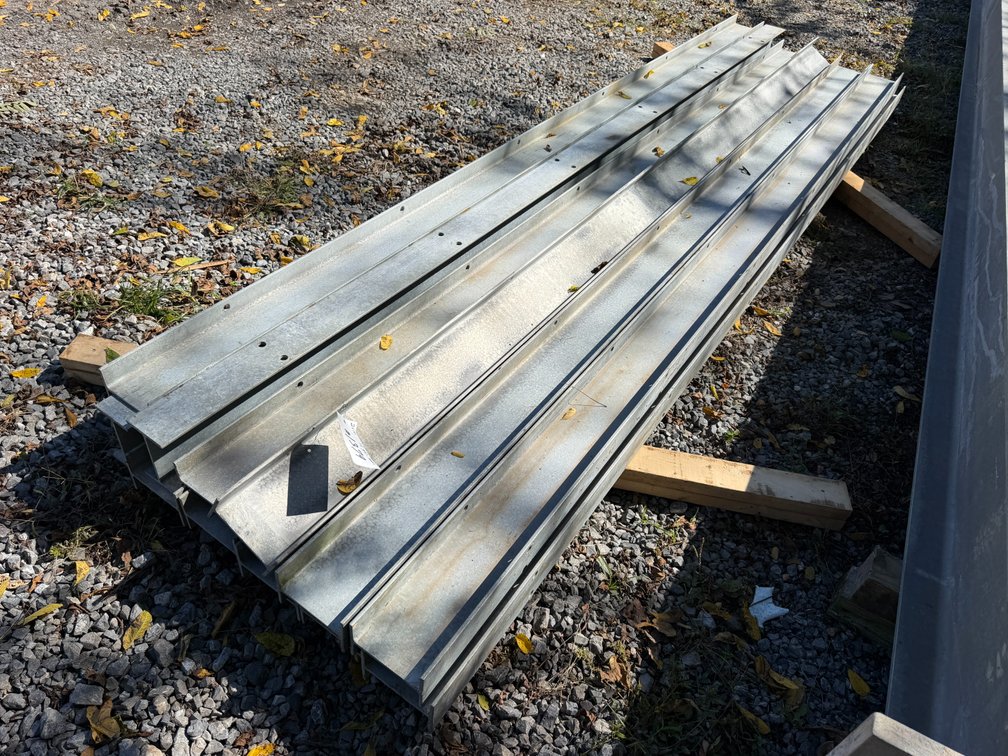 Lot Of (12) Galvanized H Beams