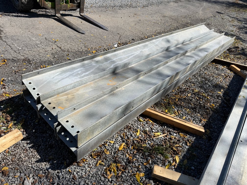 Lot Of (6) Galvanized H Beams