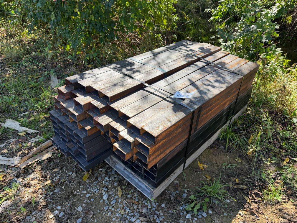 Skid Lot Of 2"X4" Steel Tubing